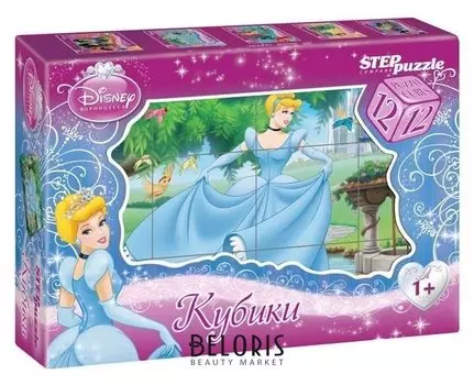 12 кубиков Disney "Золушка"