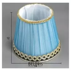 Абажур E14 синий 14х14х12 см.