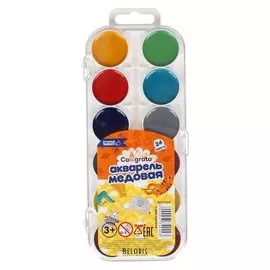 Акварель 24цв пластик Calligrata медовая