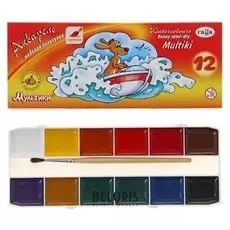 Акварель "Мультики"