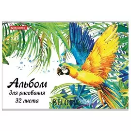 Альбом для рисования А4 32 листа"Попугай"