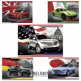 Альбом для рисования, А4, 40 листов "Country Cars"