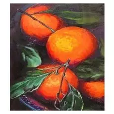 Алмазная картина "Апельсиновый аромат"