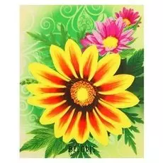 Алмазная картина "Цветочное настроение" 17*21 см