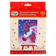 Алмазная картина «Единорог желаний» 17×21 см