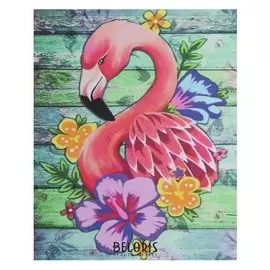 Алмазная картина «Розовый фламинго»