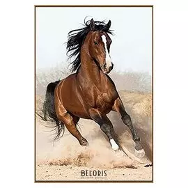 Алмазная мозаика "Дикий конь", 23 цвета