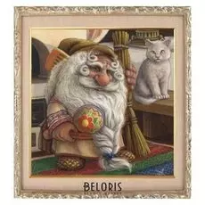 Алмазная мозаика «Домовой» 30 × 30 см, 34 цвета