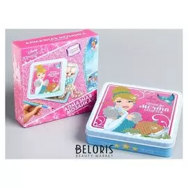 Алмазная мозаика на шкатулке "Однажды мечта сбудется" принцессы: золушка 14*13,6 см