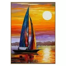 Алмазная мозаика «Под парусом», 19 цветов