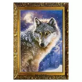 Алмазная мозаика «Страж леса» 29,5×20,5 см, 25 цветов