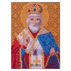 Алмазная мозаика "Святой николай чудотворец", 34 цвета