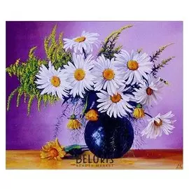 Алмазная мозаика «Ваза с цветами» 40 × 30 см, 31 цвет