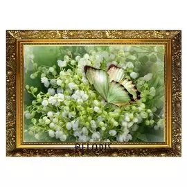 Алмазная мозаика "Весенняя радость" 29,5×20,5 см, 25 цветов