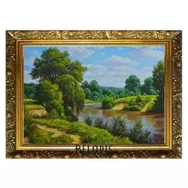 Алмазная мозаика «Живописное местечко» 29,5×20,5 см, 25 цветов