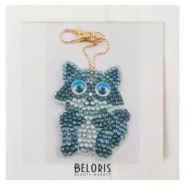 Алмазная вышивка-брелок «Енот», заготовка: 6 × 5 см