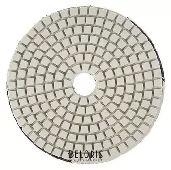 Алмазный гибкий шлифовальный круг Tundra, для мокрой шлифовки, 100 мм, Buff белый