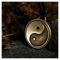 Амулет-брелок "Инь-ян" №06, металлический