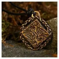 Амулет-брелок "Сплетенные любовники" №29, металлический