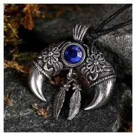 Амулет-брелок, тотем "Рога буйвола" №40, металлический