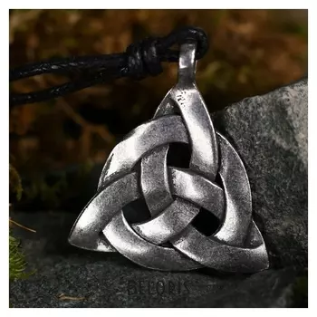 Амулет-брелок, тотем "Узел талиесина" №16, металлический