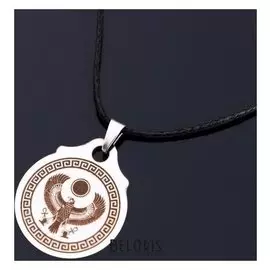 Амулет "Королевский сокол", (Медля сталь)