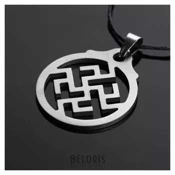 Амулет "Одолень-трава/цветок папоротника", (Медля сталь)