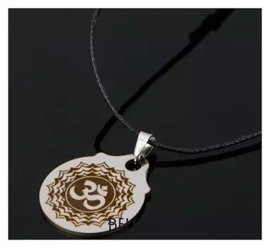Амулет "Ом", (Медля сталь)