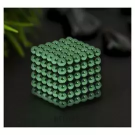 Антистресс магнит "Неокуб" 216 шариков D=0,5 см (Зелёный)