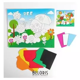 Аппликация 3D "Пчелка и божья коровка" из ЕVA