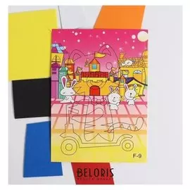 Аппликация 3D «Тгр на самокате» из ЕVA