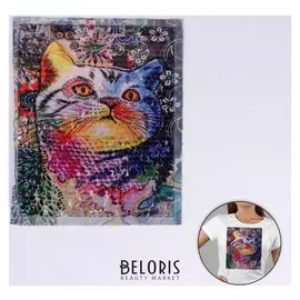 Аппликация из пайеток «Кошка», 21,2 × 18,5 см