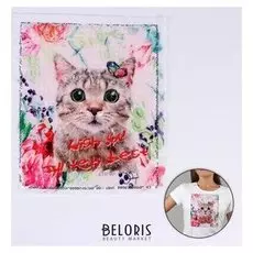 Аппликация из пайеток «Кошка», 21,2 × 18,5 см