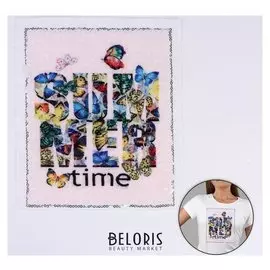 Аппликация из пайеток «Summer Time», 21,2 × 18,5 см