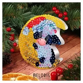 Аппликация пайетками «Телёнок»