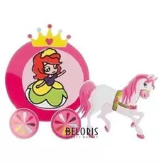 Аппликация шариковым пластилином «Карета №12» 8 цветов по 4 г, подставка, стразы