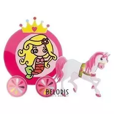 Аппликация шариковым пластилином «Карета №9» 8 цветов по 4 г, подставка, стразы