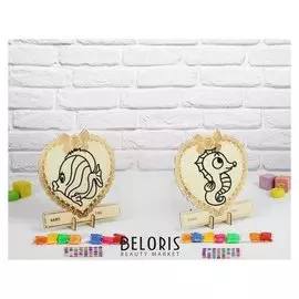 Аппликация шариковым пластилином «Морское дно» 8 цв по 4 гр, подставка