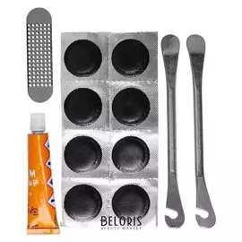 Аптечка для ремонта вело камер с монтажками Gj-015