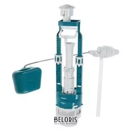 Арматура "Инкоэр" сб1-бм-б-в, для унитаза, боковая подводка, кнопка белая