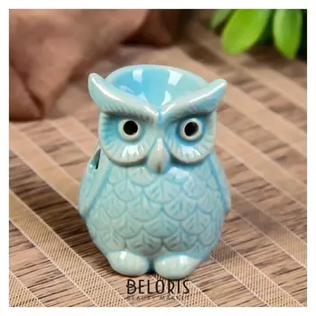 Аромалампа керамика "Растерянный совёнок" 8х6,5х5,5 см