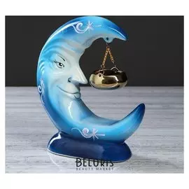 Аромалампа "Месяц" синяя, 21см