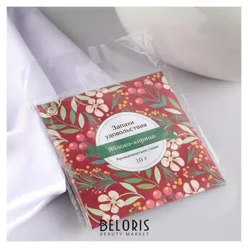 Аромасаше "Запахи удовольствия", яблоко-корица, вес 10 г, размер 10×10.5 см