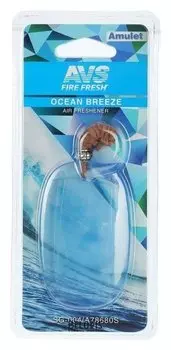 Ароматизатор AVS Sg-004 Amulet, океанский бриз, гелевый