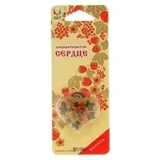 Ароматизатор подвесной сердце, ваниль, золото