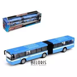 Автобус металлический «Город», масштаб 1:43, инерция