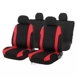 Авточехлы на сиденья Torso Premium универсальные, 9 предметов, чёрно-красный Av-17