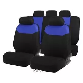 Авточехлы на сиденья Torso Premium универсальные, 9 предметов, чёрно-синий Av-27