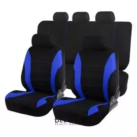 Авточехлы на сиденья Torso Premium универсальные, 9 предметов, чёрно-синий Av-15