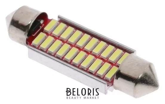 Автолампа светодиодная C5w, 39 мм, 12 В, 20 Smd, свет белый